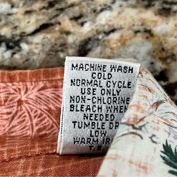 Vtg Retro Campia Moda Shirt Mens S Orange Hawaii Camp Beach Tropical Florida - Picture 6 of 9